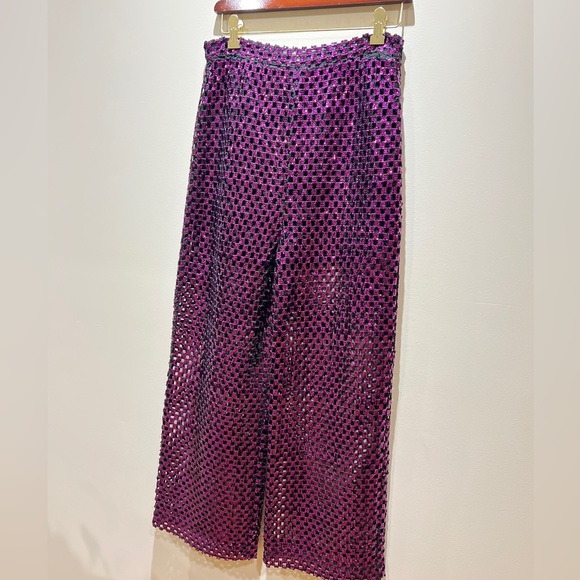 Gucci Sequined Wide Leg Pants - Picture 4 of 13